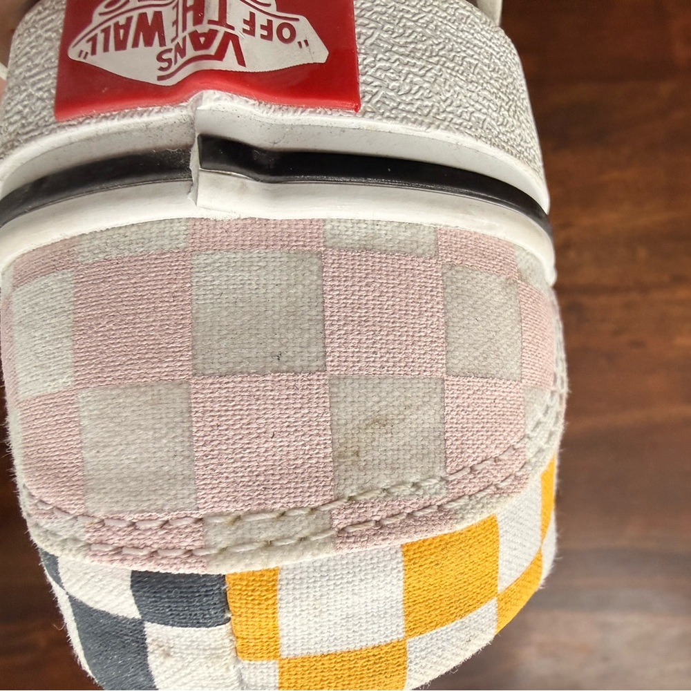 Vans Multi-Color Checkerboard Slip-On Sneakers - Picture 7 of 10